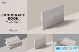 It is an amazing book mockup that you can showcase your projects. Landscape Book Mockup Free Download Photoshop Vector Stock Image Via Torrent Zippyshare From Psdkeys Com