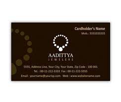 Start with a design, customize, print. Business Card Design For Jewellery Shop Offset Or Digital Printing