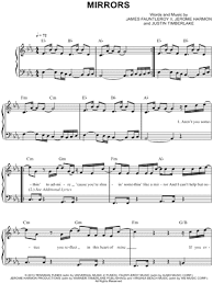 Justin timberlake mirrors kaç puan verirsin? Download Digital Sheet Music Of Justin Timberlake For Piano Vocal And Guitar