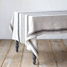 Drape This Striped Cloth Over The Table For The Feel Of An Elegant Country Picnic This Fine Kitchen Tablecloths Dining Room Tablecloth Farmhouse Tablecloths