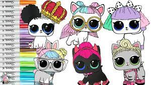 Lol surprise pets coloring pages crystal queen and bunny. Lol Surprise Pets Coloring Book Compilation Pupsta Hop Hop Lol Surprise Dolls Confetti Pop Youtube