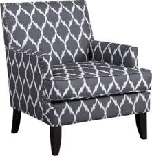 Aubinwood Gray Pattern Accent Chair Pattern Accent Chair Accent Chairs Accent Chairs For Living Room