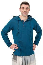 La longueur de manche varie de 2,5 cm selon les tailles. Chemise Baroudeur Ethnique Avec Capuche Joaoh Fz2670
