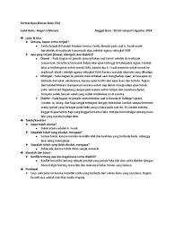 Laporan dibuat berdasarkan format yang ada dan diberikan ke kab sub bid yan med paling lambat tanggal 5 setiap bulannya format laporan. Format Khusus Laporan Buku Fiksi Pdf
