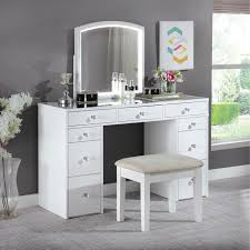 Makeup vanity table with lighted mirror. Makeup Vanities With Lights Free Shipping Over 35 Wayfair