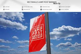 Lamp post banner mockup #ad #post, #spon, #lamp, #mockup, #banner. Square Lamp Post Banner Mock Up Creative Photoshop Templates Creative Market