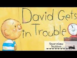 On every page were pictures of david doing things he was not supposed to do — and these words: 5 David Gets In Trouble By David Shannon Books For Kids Read Aloud Youtube Kids Reading David Shannon Read Aloud