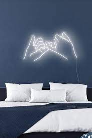 Pinky Promise Neon Sign Pinky Promise Light Modern Art Neon For Home Wall Art Pinky Promise Decor Light Up Fingers Led Art Fingers Neon Signs Neon Room Room Ideas Bedroom