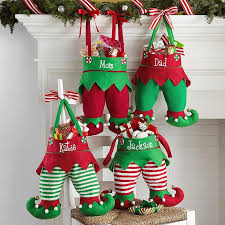 Personalized Jingle Bell Elf Pants Stocking Embroidered Christmas Stockings Christmas Stockings Personalized Elf Stocking