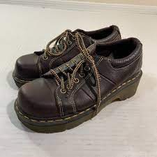 Skechers men us 10 uk 9 eur 43 brown leather lace up casual oxford shoe. Dr Martens Shoes Dr Martens Brown Leather Platform Shoes Docs 7 Poshmark