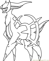 Here is an amazing serie of colorings on the theme of pokemon ! Arceus Pokemon Coloring Page For Kids Free Pokemon Printable Coloring Pages Online For Kids Coloringpages101 Com Coloring Pages For Kids