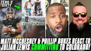 Matt McChesney & Phillip Dukes React To Julian Lewis COMMITTING To Colorado!