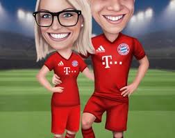 Custom Couple Cartoon Portrait From Your Photo