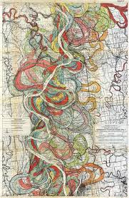 gorgeous vintage maps of the mississippi rivers path over