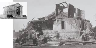 People work to rescue trapped people inside a temple in bashantapur durbar square after an earthquake hit, in kathmandu, nepal april 25, 2015. Alameda County Courthouse Calif Before And After 1868 Earthquake