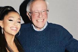 My Guy': Ariana Grande Gives Big Hug to Bernie Sanders
