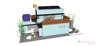 1424 Exterior Container Sketchup Model Free Download Sketchup Model Exterior Container