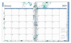 Blue Sky Monthly Planner 10 X 8 Lindley January To December 2019 By Office Depot Officemax Office Max Monthly Planner Planner