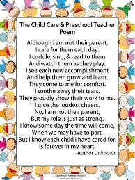 Love This Poem Going In My Future Preschool Classroom Teacher Poems Preschool Graduation Preschool Poems