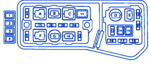 Does anyone have a wiring diagram for the mk 3 ls400? Lexus Ls400 1992 Central Fuse Box Block Circuit Breaker Diagram Carfusebox