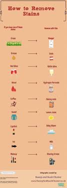Life Hacks A Handy Stain Removal Chart Cleaning Hacks