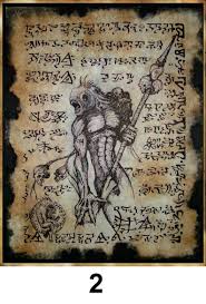 Necronomicon Demons Affiche Art Sorcellerie Alchimie Peinture Amulette Art Book Of Shadows Lovecraft Art