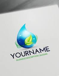 Create Your Own Eco 3d Drop Logo Free Logo Maker Drop Logo Logo Maker Free Logo