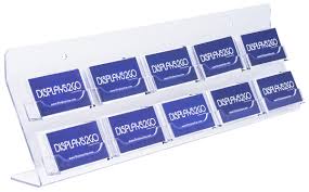 Quickly find the necessary business card. Acrylic Business Card Stand Countertop Placement