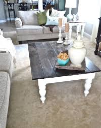 Warm Wood White Furniture Coffee Table Refinish Coffee Table