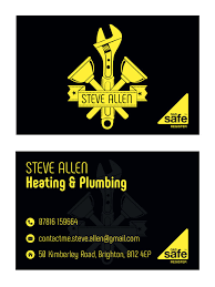 Vintage sewed leather plumbing business card make a terrific first impression with this vintage sewed leather plumbing business card. Plumber Business Card Above Media
