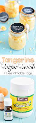 Coconut Tangerine Sugar Scrub Recipe Sugar Scrub Recipe Sugar Scrub Diy Scrub Recipe
