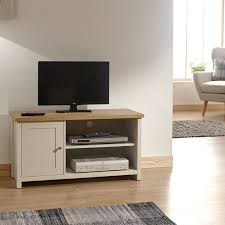 A stylish way to save space in your family room, tuck the legends oak creek 56 in. Buy Lancaster Tv Unit Cream Oak 1 Door 2 Shelf Small Online At Cherry Lane