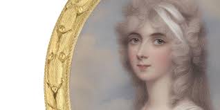 Bonhams : Portraits of an 'It Girl'Miniatures of the Society Beauty Harriet  Rushout