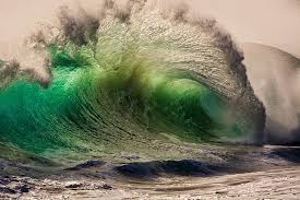 Gelombang laut disebabkan oleh angin. Hd Wallpaper Nature Landscape Sea Waves Green Wallpaper Flare