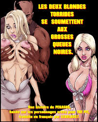 2 Hot Blondes Submit to Big Black Cock BD porno. Double pipe porn comics  french  bande dessinee francais.
