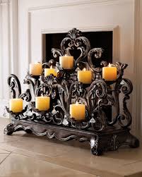 Add the finishing touches to your stylish home with some beautifully crafted fireplace candelabra fireplace candle holder black candelabra wood candle holders fireplace mantle fireplace ideas floor candelabra. 47 Adorable Fireplace Candle Displays For Any Interior Digsdigs