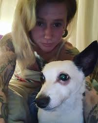 Tiffany Herbert with her friend Mr. Minshew. We miss him. ❤️