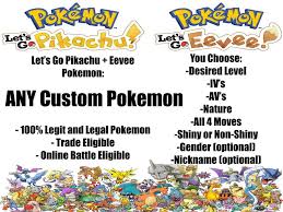Strategy Guides And Cheats 156595 6iv Shiny Pokemon Lets Go Pikachu Lets Go Eevee Guide Any Custom Pokemon Legit Buy It Now Onl Shiny Pokemon Eevee Pokemon