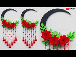 From wall art to storage ideas to fold away tables, you are sure to find some fun things to make this weekend, ones you will enjoy every day you spend using them later. Easy Wall Hanging Paper Rose Flowers Handmade Crafts Room Decora