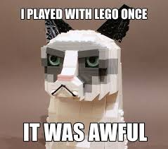 Lego Tard The Grumpy Cat With Images Grumpy Cat Grumpy Cat Meme Grumpy Cat Humor