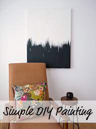 Dans Le Lakehouse Simple But Striking Diy Painting Abstract Art Diy Diy Painting Home Decor