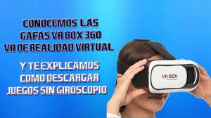 Gafas Vr Box 360 Vr De Realidad Virtual Y Como Descargar Juegos Sin Giroscopio Youtube