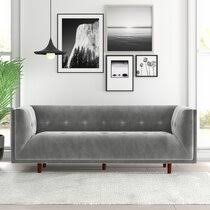 Meridian furniture 648 reese beige velvet on tufted sofa. Brown Velvet Sofas You Ll Love In 2021 Wayfair