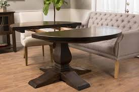 The size of table when it's extended is 84 w x 60 d. Expandable Round Heirloom Pedestal Table By James And James James James