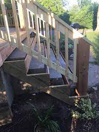 What are your options for building a deck over concrete stairs? How To Cover Concrete Steps With Wood Farmhouse On Boone