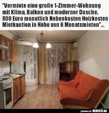 1 zimmer, wohnfläche 40,00 qm, provisionsfrei. Vermiete Eine Grosse 1 Zimmer Wohnung Mit Klima Balkon Und Lustige Bilder Spruche Witze Echt Lustig