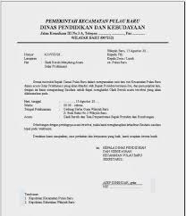Bentuk resmi (offisial style) ada dua yaitu gaya baru dan gaya lama.pada penulisan bentuk offisial style gaya lama, alamat dalam sejajar dengan perihal dan tempat menjorok lima spasi di garis bawahi.pada isi surat 14. Contoh Surat Resmi Official Style