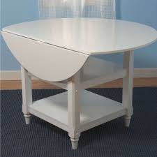 48 Inch Round Dual Drop Leaf Dining Table In White Wood Finish Quality House Dining Table In Kitchen White Round Dining Table Drop Leaf Dining Table