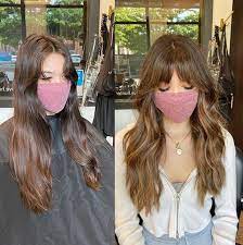 Curtain bangs blend seamlessly into shag cuts. Curtain Bangs With Long Hair Inspiration Popsugar Beauty