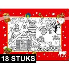 Nederlandse vlaggetjes tekening sinterklaas / dubbelzijdig op de sint vlaggetjes. Alle Bedrijven Online Kleurplaat Pagina 1
